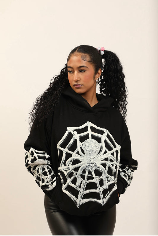 Black spider hoodie